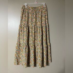 SHEIN Multicolor Floral Maxi Skirt